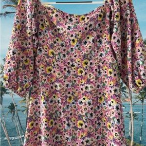 Floral Puff Sleeve Top